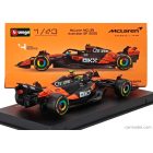 Burago McLAREN F1 MCL39 TEAM MCLAREN N 4 WORLD CHAMPION SEASON 2025 LANDO NORRIS - WITH PILOT AND SHOWCASE