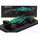 BURAGO ASTON MARTIN F1 AMR25 TEAM ARAMCO COGNIZANT N 14 SEASON 2025 FERNANDO ALONSO - WITH PILOT AND SHOWCASE