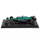 BURAGO ASTON MARTIN F1 AMR25 TEAM ARAMCO COGNIZANT N 14 SEASON 2025 FERNANDO ALONSO - WITH PILOT AND SHOWCASE