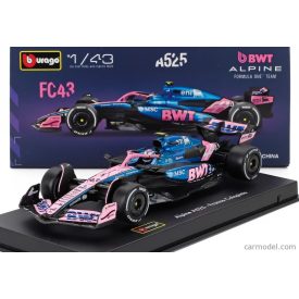  BURAGO RENAULT F1 A525 TEAM BWT ALPINE N 43 SEASON 2025 FRANCO COLAPINTO - WITH PILOT AND SHOWCASE