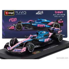   BURAGO RENAULT F1 A525 TEAM BWT ALPINE N 10 SEASON 2025 PIERRE GASLY - WITH PILOT AND SHOWCASE