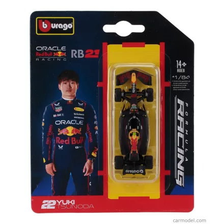 Burago RED BULL F1 RB21 TEAM ORACLE RED BULL RACING N 22 SEASON 2025 YUKI TSUNODA