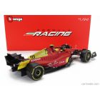 BURAGO - FERRARI F1-75 SCUDERIA FERRARI N 55 4th MONZA GP ITALY 2022 CARLOS SAINZ - WITH PILOT AND SHOWCASE - EXCLUSIVE CARMODEL