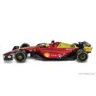 BURAGO - FERRARI F1-75 SCUDERIA FERRARI N 55 4th MONZA GP ITALY 2022 CARLOS SAINZ - WITH PILOT AND SHOWCASE - EXCLUSIVE CARMODEL