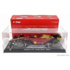 BURAGO - FERRARI F1-75 SCUDERIA FERRARI N 55 4th MONZA GP ITALY 2022 CARLOS SAINZ - WITH PILOT AND SHOWCASE - EXCLUSIVE CARMODEL