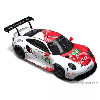   Burago PORSCHE 911 991-2 RSR TEAM PORSCHE GT N 91 24h LE MANS 2020 R.LIETZ - G.BRUNI - F.MAKOWIECKI