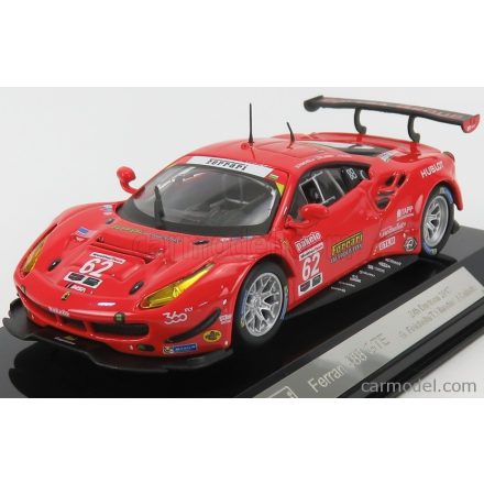 Burago FERRARI 488 GTE 3.9L TURBO V8 TEAM RISI COMPETIZIONE N 62 24h DAYTONA 2017 T.VILANDER - G.FISICHELLA - J.CALADO