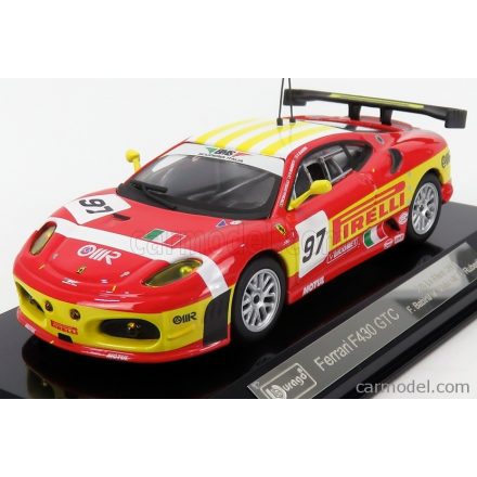 Burago FERRARI F430GT N 97 BMS SCUDERIA ITALIA 2nd LMGT2 CLASS 24h LE MANS 2008 M.MALUCELLI - P.RUBERTI - F.BABINI