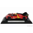 Burago FERRARI 499P 3.0L TURBO V6 TEAM FERRARI AF CORSE N 51 WINNER 24h LE MANS 2023 ALESSANDRO PIER GUIDI - JAMES CALADO - ANTONIO GIOVINAZZI