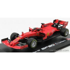   Burago  F1 FERRARI SF90 TEAM SCUDERIA FERRARI N 16 5th AUSTRALIAN GP 2019 CHARLES LECLERC - WITH PILOT