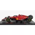 Burago FERRARI F1-75 SCUDERIA FERRARI N 55 SEASON 2022 CARLOS SAINZ WITH HELMET AND PLASTIC SHOWCASE - EXCLUSIVE CARMODEL