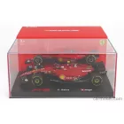 Burago FERRARI F1-75 SCUDERIA FERRARI N 55 SEASON 2022 CARLOS SAINZ WITH HELMET AND PLASTIC SHOWCASE - EXCLUSIVE CARMODEL