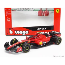   Burago FERRARI F1 SF-23 TEAM SCUDERIA FERRARI N 55 SEASON 2023 CARLOS SAINZ