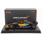 Burago McLAREN F1 MCL36 MERCEDES TEAM MCLAREN N 3 AUSTRALIAN GP 2022 DANIEL RICCIARDO - WITH HELMET AND PLASTIC SHOWCASE
