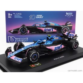   BURAGO RENAULT F1 A523 TEAM BWT ALPINE F1 N 10 SEASON 2023 PIERRE GASLY - CON PILOTA E VETRINA - WITH PILOT AND SHOWCASE