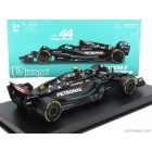 Burago MERCEDES F1 W14 TEAM MERCEDES-AMG PETRONAS FORMULA ONE N 44 SEASON 2023 LEWIS HAMILTON - CON PILOTA E VETRINA - WITH PILOT AND SHOWCASE
