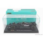 Burago MERCEDES F1 W14 TEAM MERCEDES-AMG PETRONAS FORMULA ONE N 44 SEASON 2023 LEWIS HAMILTON - CON PILOTA E VETRINA - WITH PILOT AND SHOWCASE
