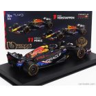 Burago Red Bull F1 RB19 TEAM ORACLE RED BULL RACING N 1 WORLD CHAMPION WINNER AUSTIN USA GP 2023 MAX VERSTAPPEN - WITH PILOT AND SHOWCASE