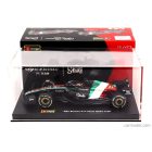 Burago ALFA ROMEO F1 C43 TEAM STAKE N 77 MONZA ITALY GP 2023 VALTTERI BOTTAS - WITH PILOT AND SHOWCASE