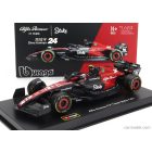 Burago ALFA ROMEO F1 C43 TEAM STAKE N 24 SEASON 2023 GUANYU ZHOU - CON PILOTA E VETRINA - WITH PILOT AND SHOWCASE - EXCLUSIVE CARMODEL