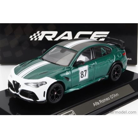 Burago ALFA ROMEO GIULIA GTAm N 87 NURBURGRING 2021 WITH HARD SHOWCASE