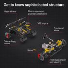 Cada V12 Hypercar távirányítós építőjáték