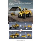 Cada Wheel Loader and Wheel Bulldozer építőjáték