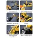 Cada Wheel Loader and Wheel Bulldozer építőjáték