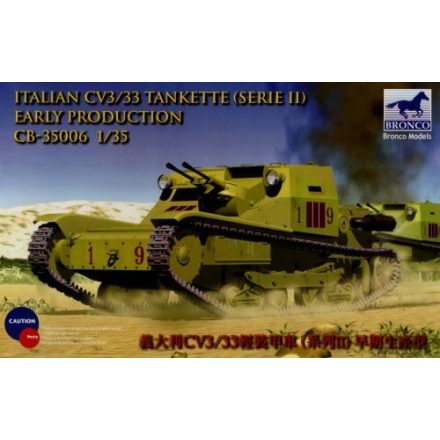 Bronco Italian CV3/33 Tankette makett