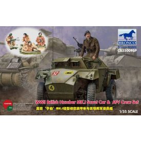 Bronco British Humber MK.I Scout Car & AFV Crew Set makett