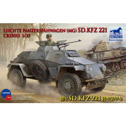 Bronco Sd.Kfz.221 Armoured Car makett