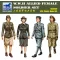 Bronco Models W.W.II Allied Female Soldier Set (4 Figures) figura makett
