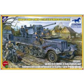   Bronco Sd.Kfz.6/2 5t 3.7cm Flak36 half-track (BN9) Early/Late makett