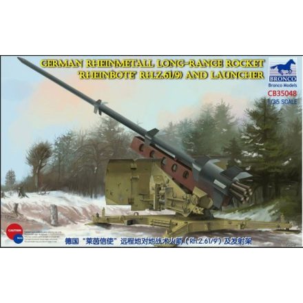 Bronco German Rheinmetall Long-Range Rocket "Rheinbote" (Rh.Z.61/9) makett