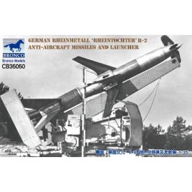   Bronco German Rheinmetall "Rheintochter" R-2 anti-aircraft missiles and launcher makett