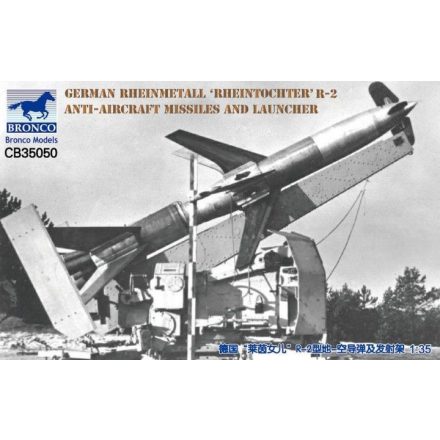 Bronco German Rheinmetall "Rheintochter" R-2 anti-aircraft missiles and launcher makett
