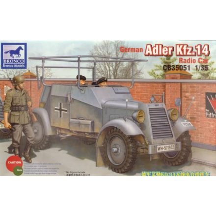 Bronco German Adler Kfz.14 Radio Armoured Car makett
