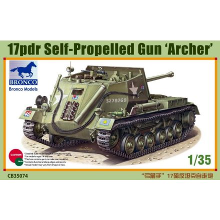 Bronco 17pdr Self-Propelled Gun 'Archer' makett
