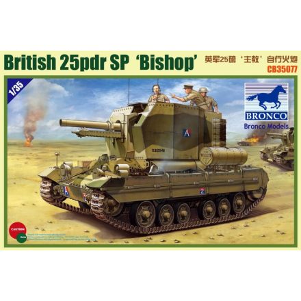 Bronco British 25 Pdr SP 'Bishop' makett