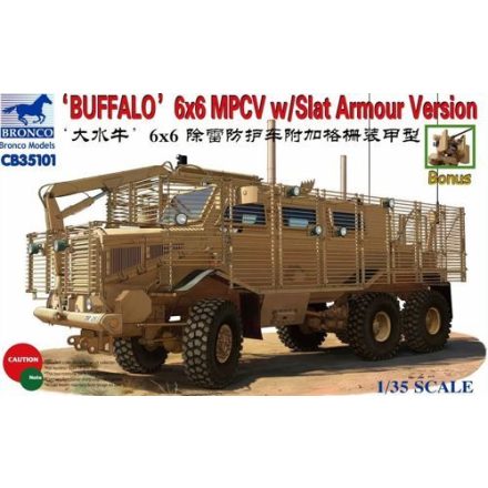 Bronco Buffalo 6x6 MPCV Slat Armour Version makett