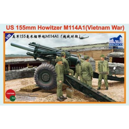 Bronco U.S. 155mm Howitzer M114A1 (Vietnam War) makett