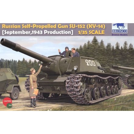 Bronco Russian SU-152 Heavy Self-Propelled Gun (Russian KV-14) Late makett