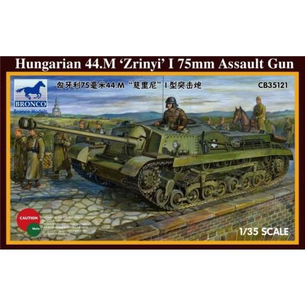 Bronco Hungarian 44M Zrinyi I 75mm Assault Gun makett