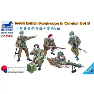   Bronco Models WWII British Paratroops in Combat Set B figura makett