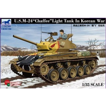 Bronco US M-24 Chaffee Light Tank in Korean War makett