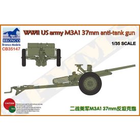 Bronco US army M3A1 37mm anti-tank gun makett