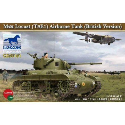 Bronco M22 Locust (T9E1) Airborne Tank makett