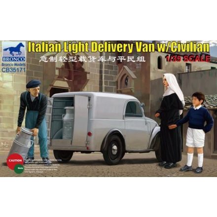 Bronco Italian Light Delivery Van with Civilian makett