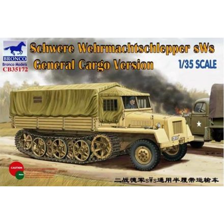 Bronco Schwere Wehrmachtschlepper sWs General Cargo makett