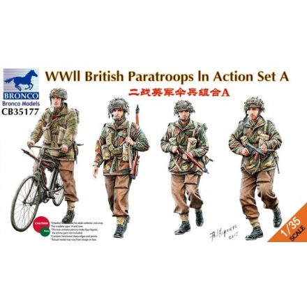 Bronco WWII British Paratroops in Action Set A